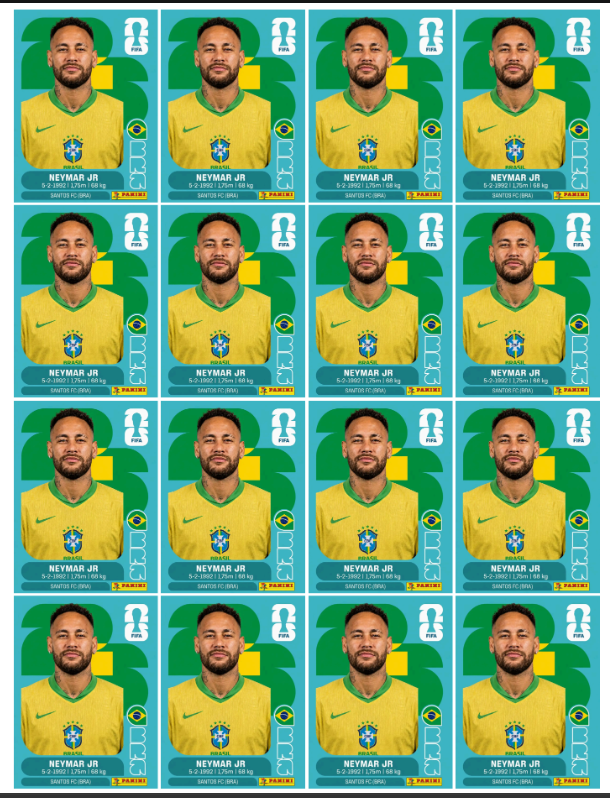 Neymar Jr · figurinha base amarela FIFA Copa 2026